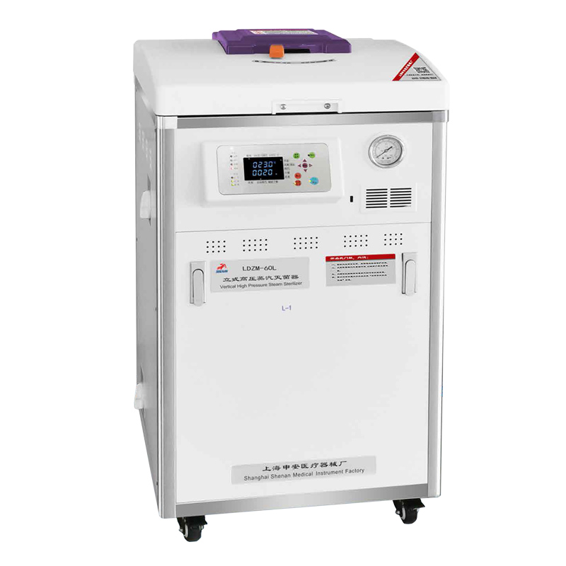 上海申安LDZM-60KCS-II智能型不銹鋼立式蒸汽壓力滅菌器 高壓滅菌鍋（蒸汽內(nèi)排）